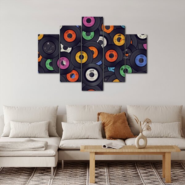Kép - Zenei gramofonlemezek (150x105 cm)