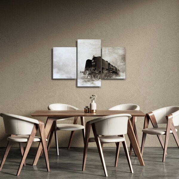 Kép - Vonat a ködben (90x60 cm)