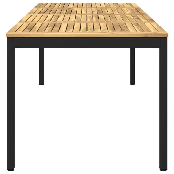 VidaXL Kerti étkezőasztal Fehér és Fekete 147 x 88,5 x 75 cm