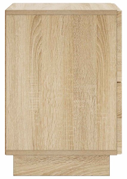 VidaXL Éjjeliszekrény 2 db Sonoma Tölgy 33,5 x 34,5 x 50 cm Szerelt Fa