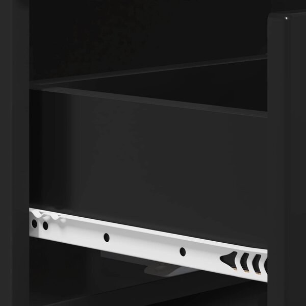 VidaXL Dohányzóasztal Fekete 102 x 50,5 x 35 cm Szerelt Fa