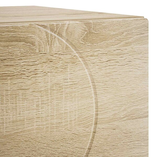 VidaXL Éjjeliszekrény 2 db Sonoma Tölgy 33,5 x 34,5 x 50 cm Szerelt Fa