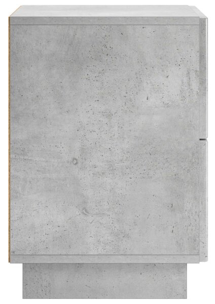 VidaXL Éjjeliszekrény 2 db Betonszürke 33,5 x 34,5 x 50 cm Szerelt Fa