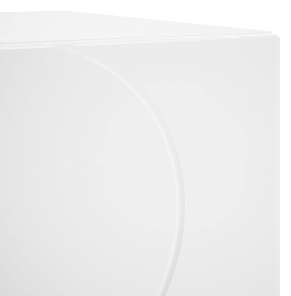 VidaXL Éjjeliszekrény 2 db Magasfényű Fehér 33,5 x 34,5 x 50 cm