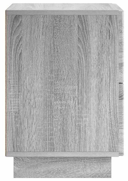 VidaXL Éjjeliszekrény 2 db Szürke Sonoma 33,5 x 34,5 x 50 cm