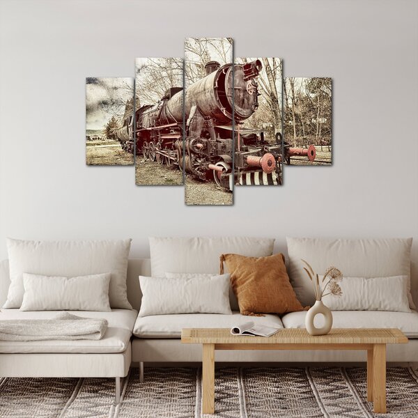 A mozdony történelmi képe (150x105 cm)