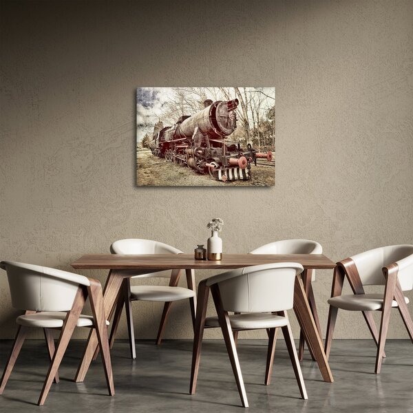 A mozdony történelmi képe (70x50 cm)