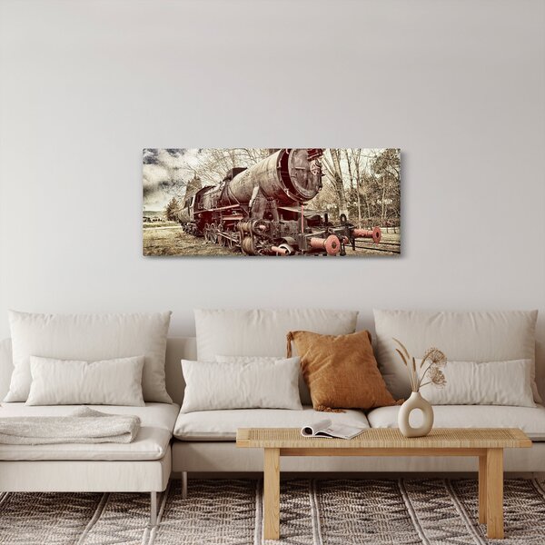 A mozdony történelmi képe (120x50 cm)
