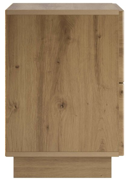 VidaXL Éjjeliszekrény 2 db Kézműves Tölgy 33,5 x 34,5 x 50 cm