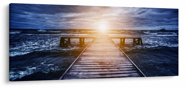 A móló képe nappal (120x50 cm)