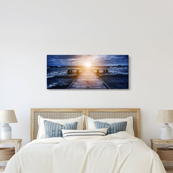 A móló képe nappal (120x50 cm)