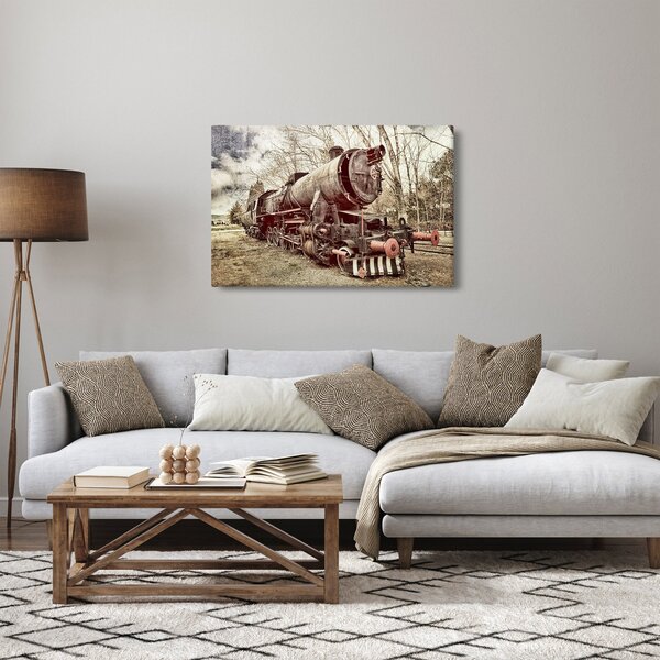 A mozdony történelmi képe (90x60 cm)