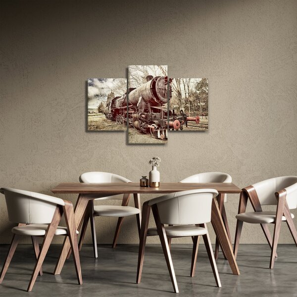 A mozdony történelmi képe (90x60 cm)