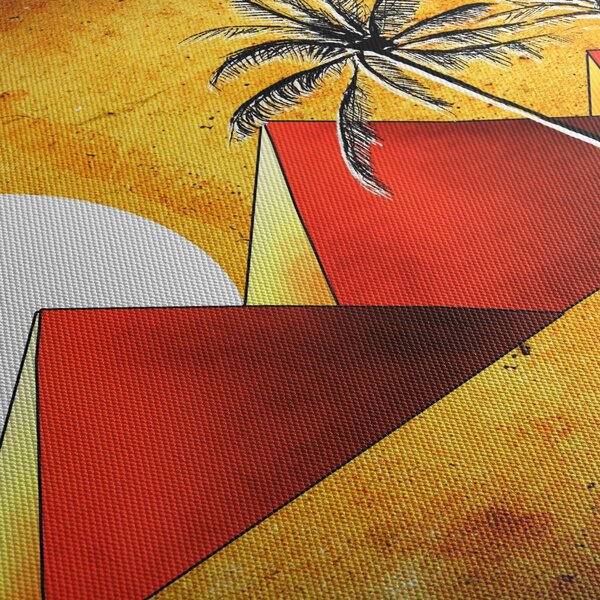 Festett egyiptomi piramisok képe (150x105 cm)