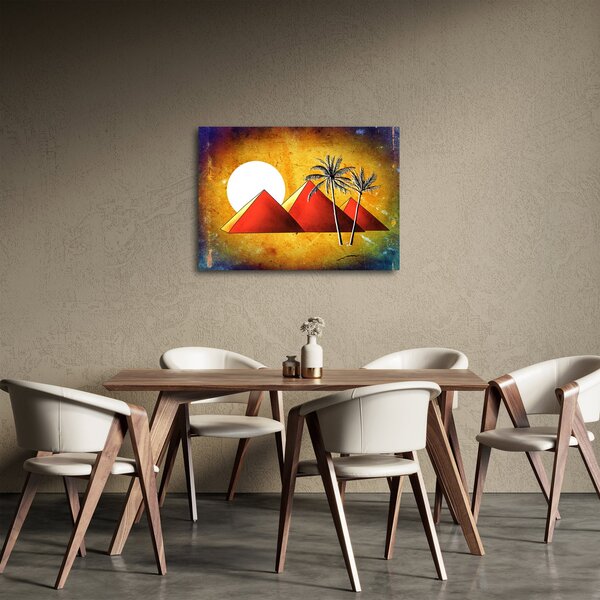 Festett egyiptomi piramisok képe (70x50 cm)