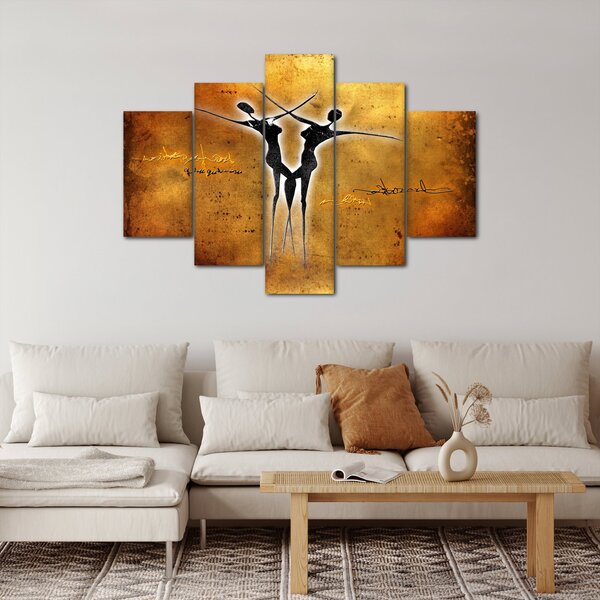 Festmény képe egy táncoló párról (150x105 cm)