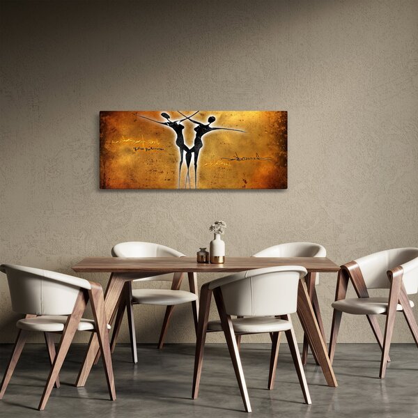 Festmény képe egy táncoló párról (120x50 cm)