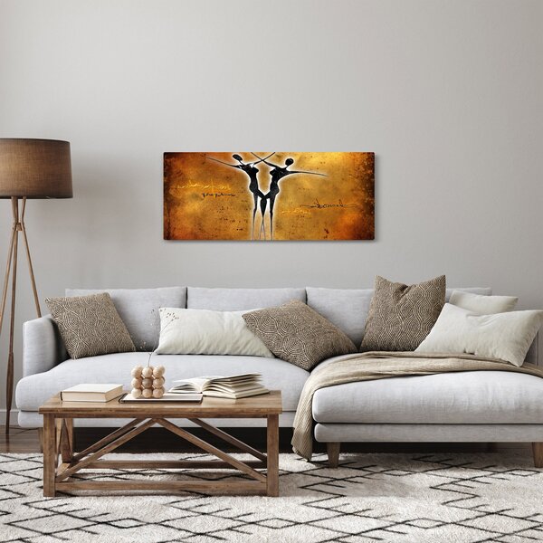 Festmény képe egy táncoló párról (120x50 cm)