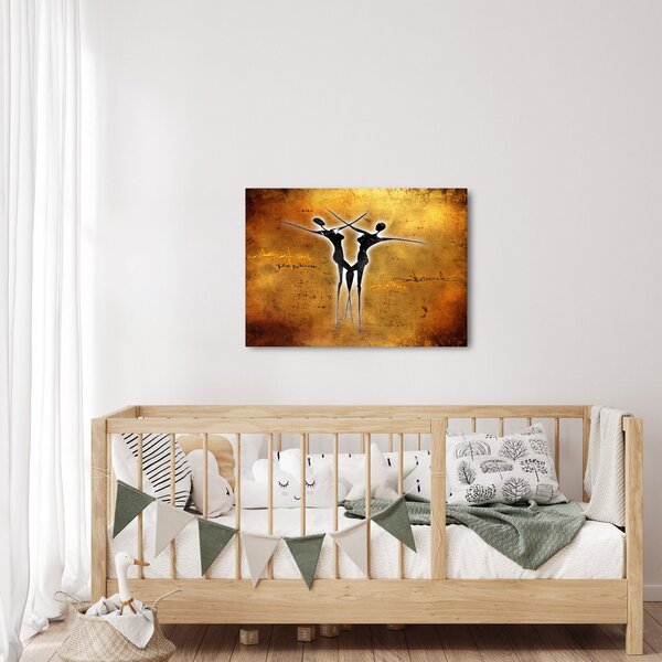Festmény képe egy táncoló párról (70x50 cm)