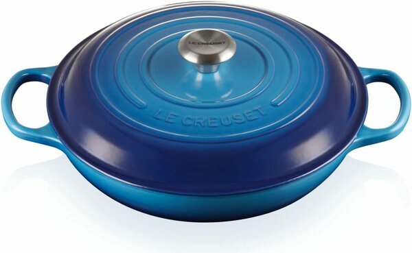 Le Creuset Gourmet Casserole Öntöttvas Sütőedény Ø 30cm 3,2L - Azúrkék