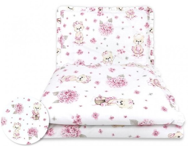Baby Shop ágynemű huzat 100*135 cm - Balerina maci rózsaszín