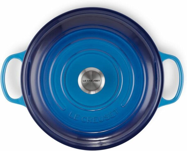 Le Creuset Gourmet Casserole Öntöttvas Sütőedény Ø 30cm 3,2L - Azúrkék