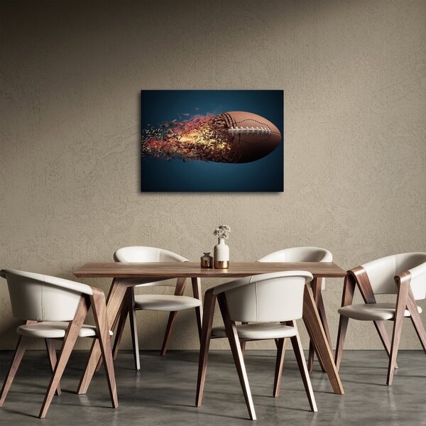 Kép - Rögbi labda akcióban (70x50 cm)