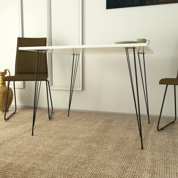 Hanah Home Table White Sandalf Square - Fényes fehér