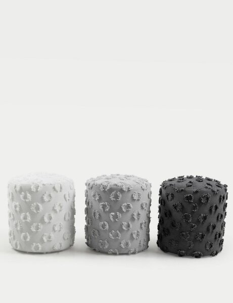 Atelier Del Sofa Astrid szürke puff - szürke