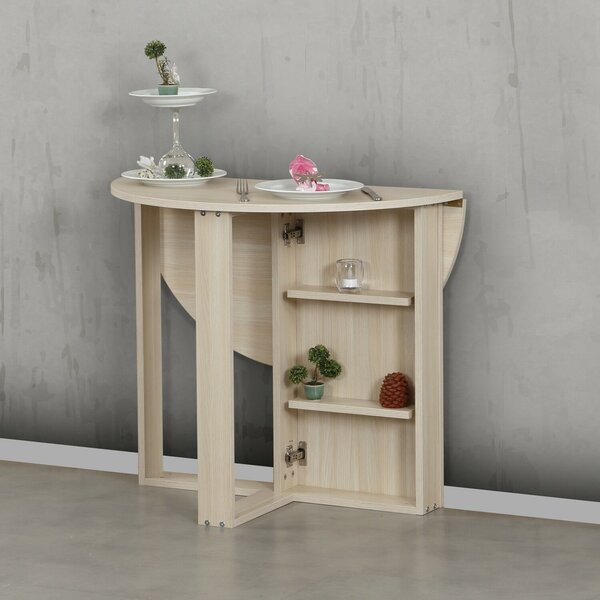 Hanah Home Folding Table Oak Middle - Oak