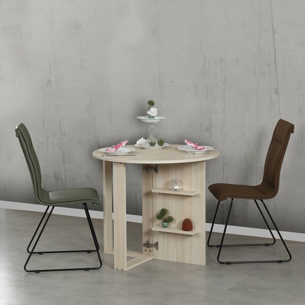 Hanah Home Folding Table Oak Middle - Oak