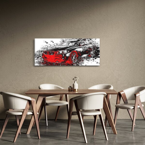 Kép - Festett autó akció közben (120x50 cm)