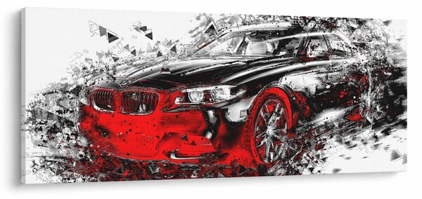 Kép - Festett autó akció közben (120x50 cm)