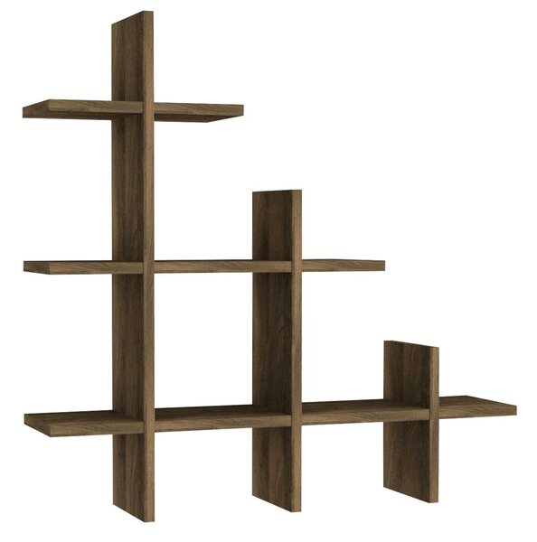 Hanah Home Wall Shelf Walnut Juke - Walnut
