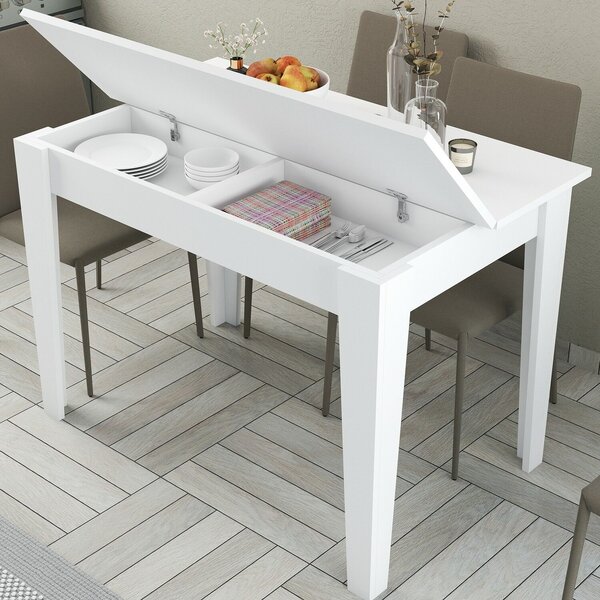 Hanah Home Kitchen Table White Kiev 510 - White