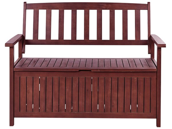 Kerti pad ülőpárnával SOVANA 120 cm Ágyneműtartóval Akácfa Világosszürke