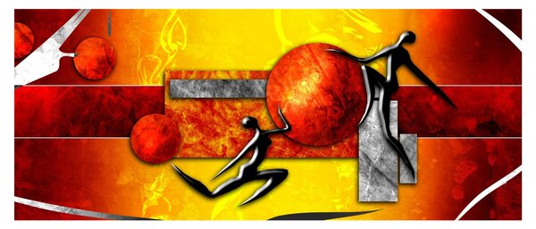 Kép - Az emberiség festménye (120x50 cm)