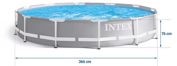 Intex kerti medence Prism Frame 366 x 76 cm 9w1 26712