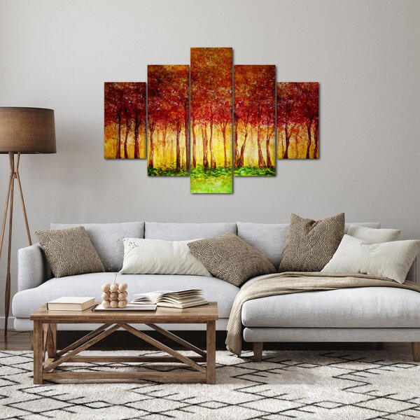 Kép - Lombhullató erdő festménye (150x105 cm)