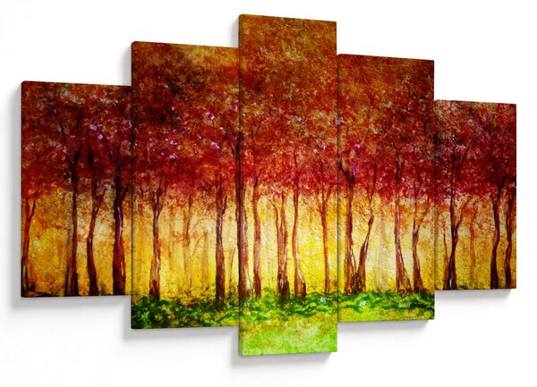 Kép - Lombhullató erdő festménye (150x105 cm)