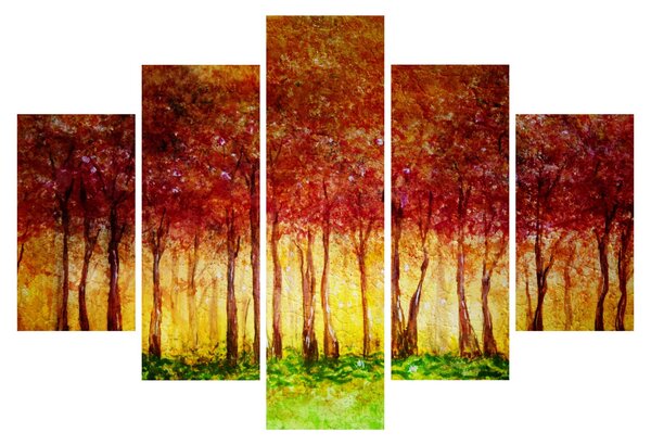Kép - Lombhullató erdő festménye (150x105 cm)