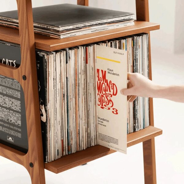 Hanah Home Record Player Stand Teak CPT4833-50