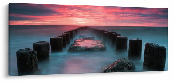 Kép - Sziklák a tenger (120x50 cm)