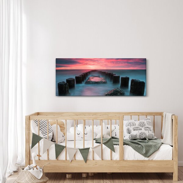 Kép - Sziklák a tenger (120x50 cm)