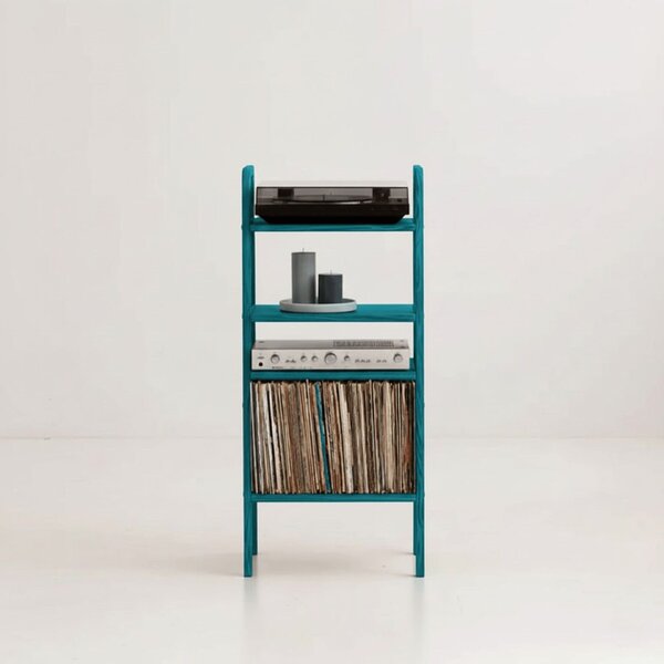 Hanah Home Record Player Stand Blue CPT4846-50