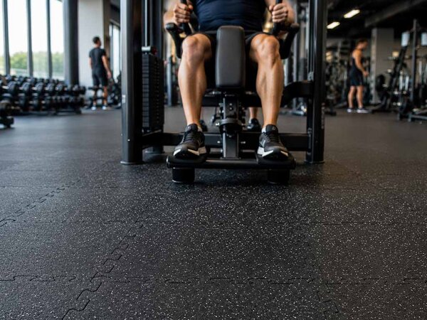 Multy home Gumi csempe FITNESS CSEMKE 50 x 50 cm, fekete