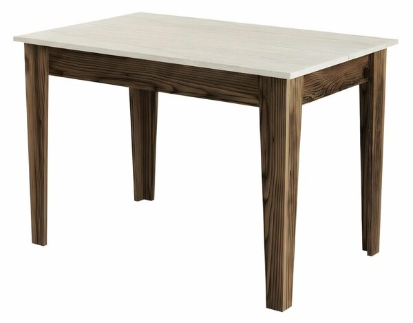 Hanah Home Kitchen Table Walnut Travertine Kiev 895 - Walnut, Travertine