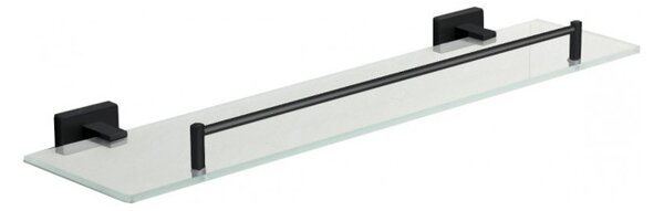 Mexen Arno fali polc - fekete/üveg - 50 cm (7020737-70)