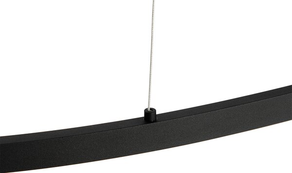 Design lógólámpa fekete ovális, beépített LED-del, 3 fokozatban szabályozható - Ovallo