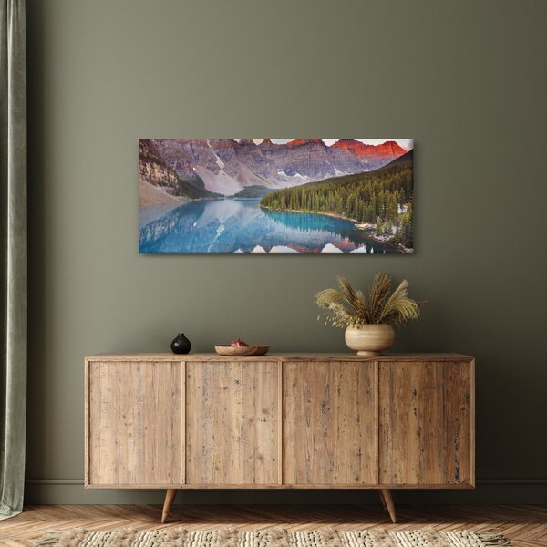 Kép - kanadai hegyi táj (120x50 cm)